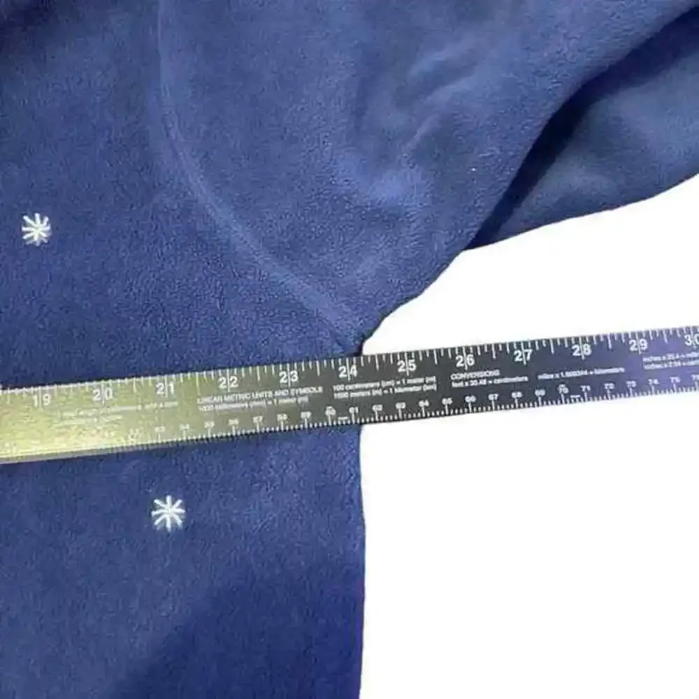 Premier Coat Womens 1X XL Navy Long Sleeve Christmas‎ Snowman Winter Coat - Picture 6 of 8